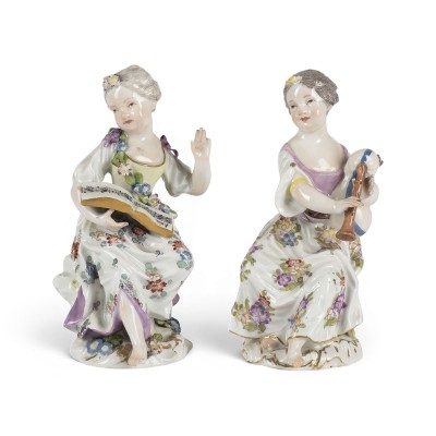 Bild MÄDCHEN ALS SÄNGERIN UND MÄDCHEN MIT DUDELSACK