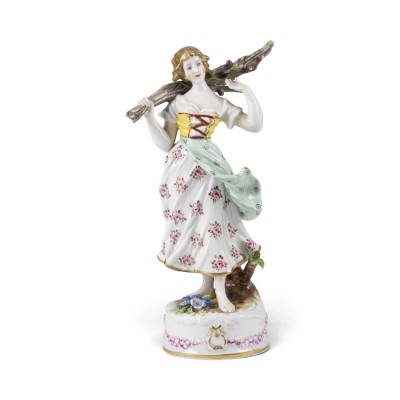 Picture ALLEGORIE DES FRÜHLINGS-MÄDCHEN MIT REISIGBÜNDEL