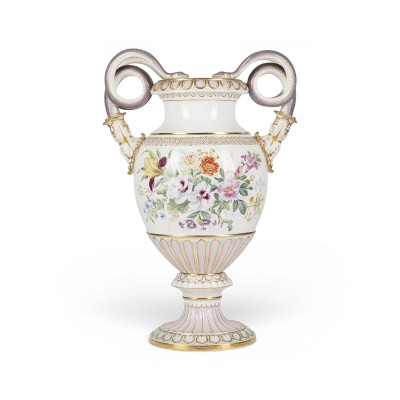 Picture SCHLANGENHENKELVASE MIT FRÜCHTENDEKOR