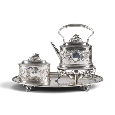 Picture DREITEILIGES TEESERVICE VON TIFFANY MIT WAPPEN
