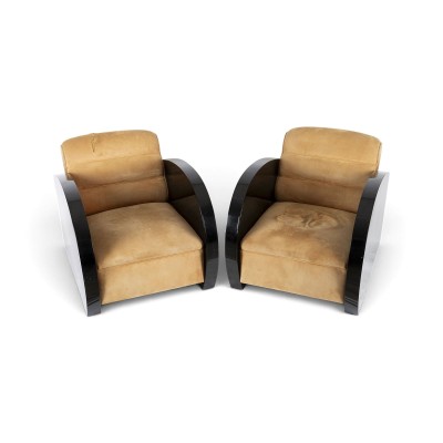 Auction 160<br>PAAR ART DÉCO CLUBSESSEL ('CLOUD CHAIRS')