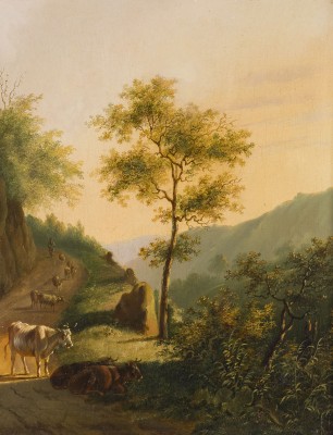Auktion 160<br>BERGLANDSCAFT MIT VIEHTRIEB, 1844