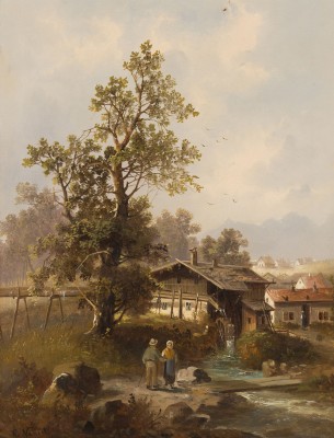 Auktion 160<br>MOTIV AUS DEM STEIRISCHEN, 1886
