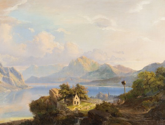 Auktion 160<br>ROMANTISCHE ALPENLANDSCHAFT