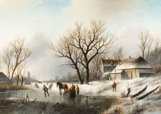 Auction 160<br>WINTERLICHE FLUSSLANDSCHAFT