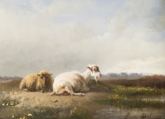 Auktion 160<br>LANDSCHAFT MIT ZIEGEN