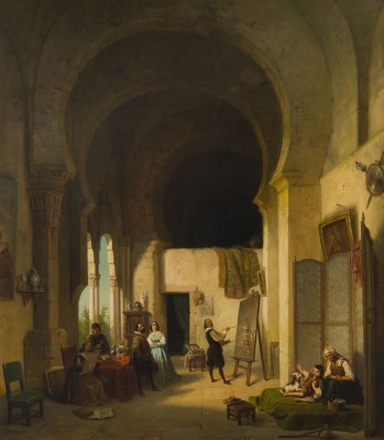 Auction 160<br>BLICK IN DAS ATELIER EINES SPANISCHEN HOFMALERS DES 17. JAHRHUNDERTS, 1856