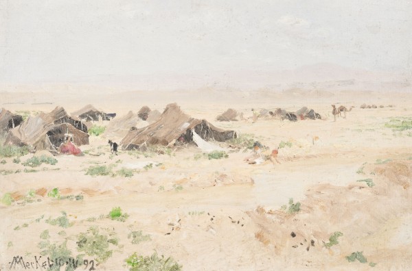 Auktion 160<br>BEDUINENLAGER IN DER WÜSTE, 1892