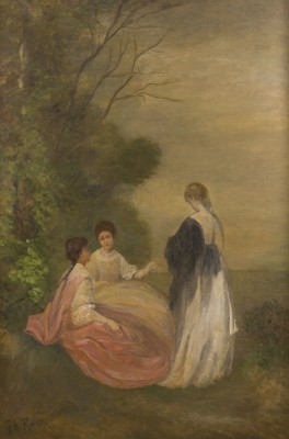 Auktion 160<br>DREI DAMEN IN LANDSCHAFT