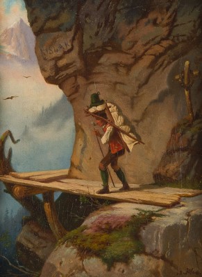 Auktion 160<br>DER KRAXENTRÄGER IM GEBIRGE, 1866