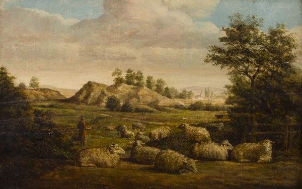 Auktion 160<br>LANDSCHAFT MIT SCHAFHERDE