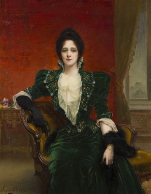 Auktion 160<br>ELEGANTE DAME IM INTERIEUR, 1897