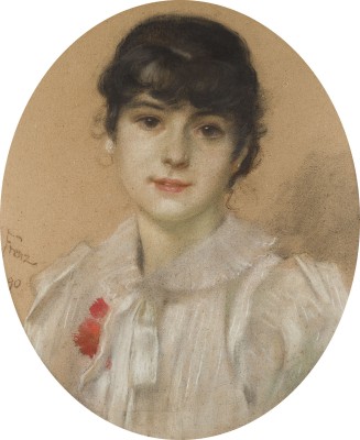 Auktion 160<br>BILDNIS EINER JUNGEN DAME, 1890