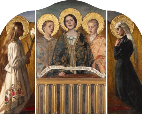 Auktion 160<br>TRIPTYCHON 'EHRE SEI GOTT IN DER HOHE.', 1899