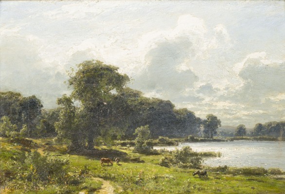 Auktion 160<br>WEIDELANDSCHAFT AM FLUSS
