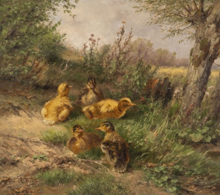Auction 160<br>ENTENKÜKEN IM GRAS