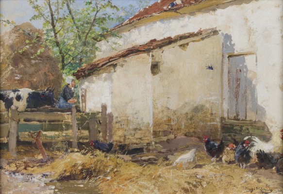Auktion 160<br>SONNIGER TAG AUF DEM BAUERNHOF
