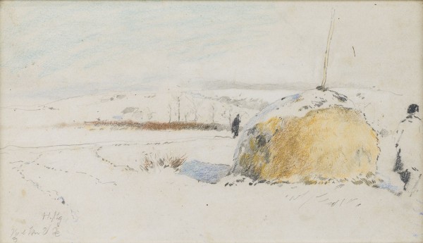 Auction 160<br>LANDSCHAFT MIT HEUHAUFEN