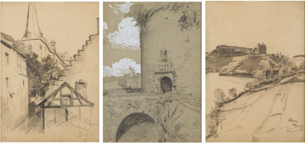 Auktion 160<br>DREI ARBEITEN: MONTJOIE (MONSCHAU) 30.6.99 / ULMEN 20.10.97 / BLANKENHEIM 6.7.97