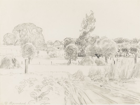 Auktion 160<br>LANDSCHAFT MIT HEUSCHOBERN
