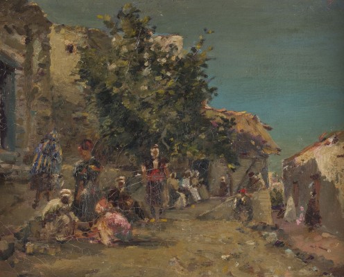 Auction 160<br>ORIENTALISTISCHE STRAßESZENE