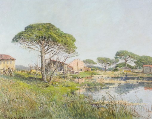 Auktion 160<br>PROVENZALISCHE LANDSCHAFT MIT PINIEN
