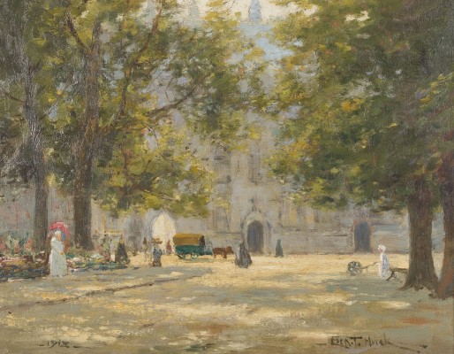 Auktion 160<br>DER BURGPLATZ IN BRÜGGE, 1918