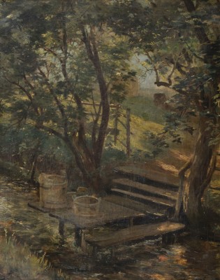 Auction 160<br>LANDSCHAFT MIT TEICH, 1902