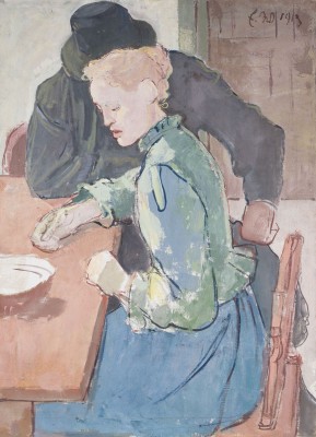 Auction 160<br>ZWEI PERSONEN AM TISCH, 1913