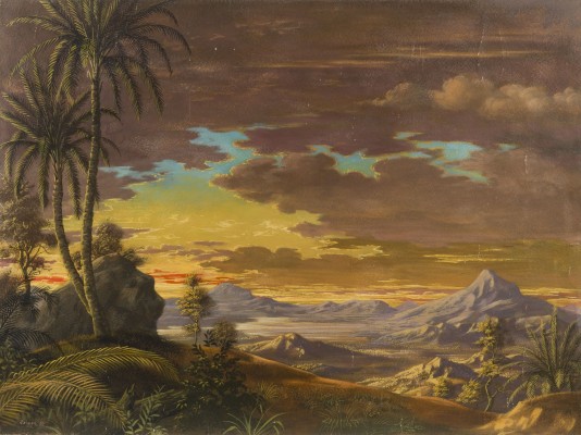 Auction 160<br>LANDSCHAFT IM ABENDROT, 1950