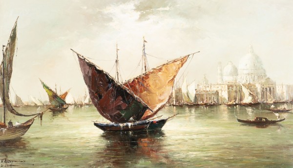 Auction 160<br>FISCHERBOOTE UND GONDELN VOR VENEDIG
