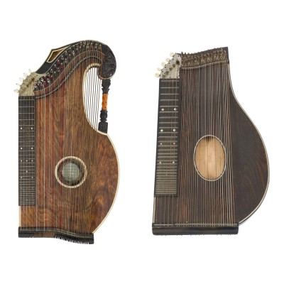 Auction 160<br>ZWEI ZITHERN: MEISTER-HARFENZITHER 'ADOLF MEINEL' UND KONZERTZITHER IN SALZBURGER FORM