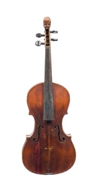Auktion 160<br>VIOLINE BEZ. 'LUIGI AMICI' MIT GESCHNITZTEM KOPF