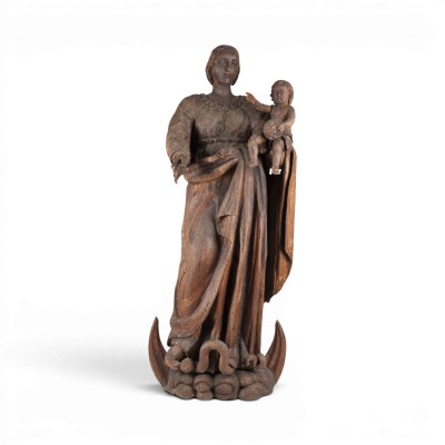 Bild GROSSE MONDSICHELMADONNA MIT CHRISTUSKIND