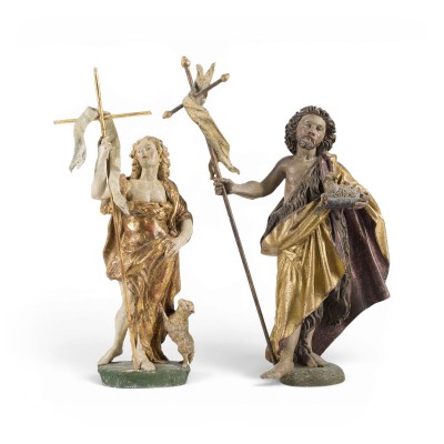 Picture ZWEI FIGUREN DES HEILIGEN JOHANNES DES TÄUFERS