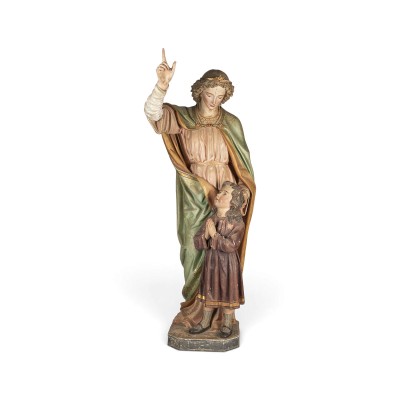 Auction 160<br>GROSSER SCHUTZENGEL MIT BETENDEM KIND