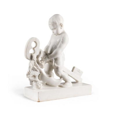 Bild STEHENDER PUTTO MIT SCHLÜSSEL UND SCHUH