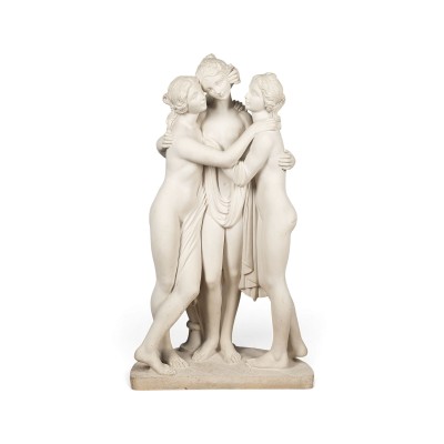 Auktion 160<br>GROSSE FIGURENGRUPPE 'DIE DREI GRAZIEN'