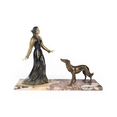Auktion 160<br>'FEMME AU LÉVRIER' (DAME MIT WINDHUND)