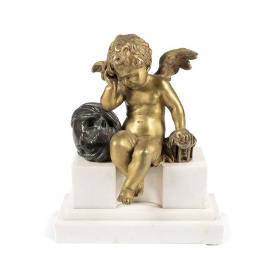 Bild 'ENFANT PLEUREUR' ('DER WEINENDE ENGEL MIT TOTENSCHÄDEL)'