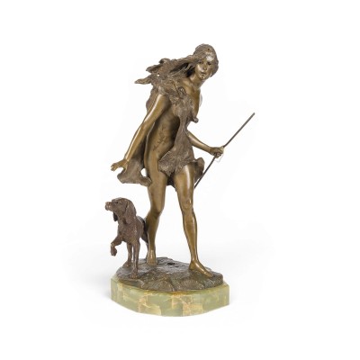 Auktion 160<br>DIANA MIT EINEM JAGDHUND