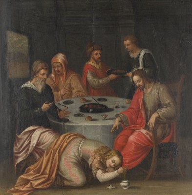 Auction 160<br>DIE FUSSWASCHUNG UND SALBUNG CHRISTI DURCH DIE SÜNDERIN