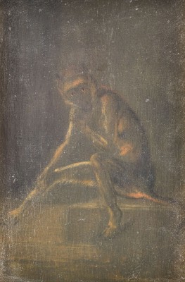 Auktion 160<br>PORTRAITSTUDIE EINES AFFEN