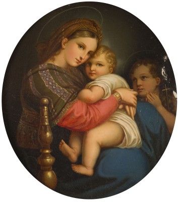Auktion 160<br>MADONNA DELLA SEGGIOLA / MADONNA IM SESSEL (TONDO)