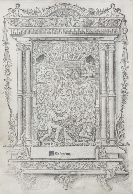 Auktion 160<br>EINZELSEITE MIT ANBETUNG DER HIRTEN - 'AD SEXTAM'