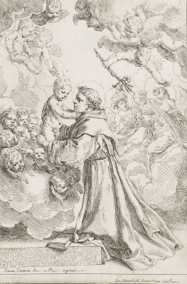 Bild 'DER HEILIGE ANTONIUS VON PADUA BEI DER ANBETUNG DES CHRISTUSKINDES'