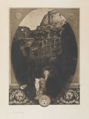 Bild 'ANSICHT DES COLOSSEUMS MIT DEM GEIST EINER ANTIKEN VENUS, IHREN KOPF IN EINER HAND HALTEND' (1897)