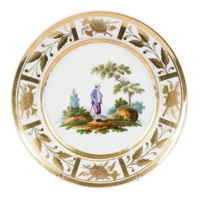 Auktion 161<br>TELLER MIT EINEM HIRTE