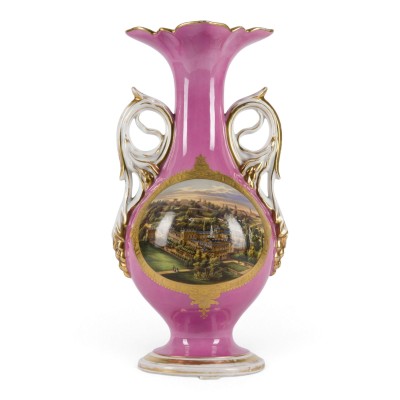Auktion 161<br>VASE MIT VEDUTE EINES SCHLOSSES