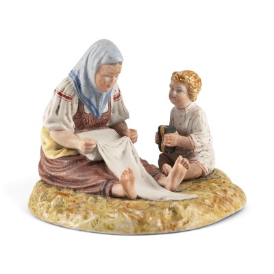 Auktion 161<br>FIGURENGRUPPE 'FRAU MIT EINEM KIND'